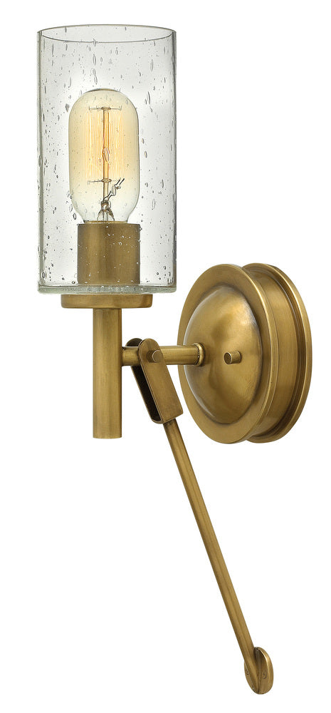 Medium Single Light Sconce - Brass