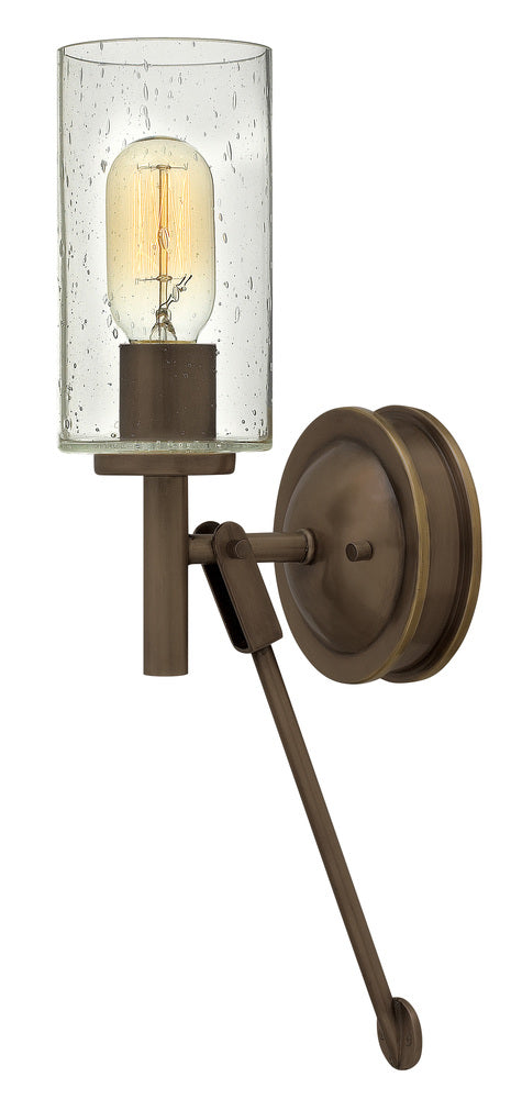 Medium Single Light Sconce - Bronze