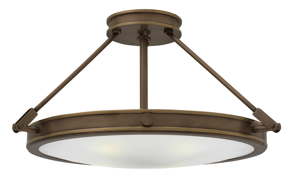 Medium Semi-Flush Mount - Bronze