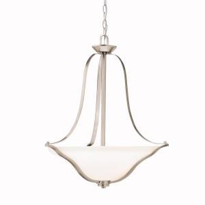 Langford?????3 Light Inverted Pendant Brushed Nickel