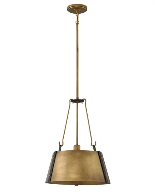 Cartwright Medium Pendant in Rustic Brass