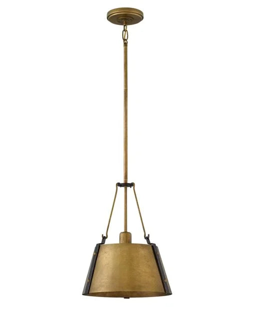 Cartwright Large Pendant in Rustic Brass