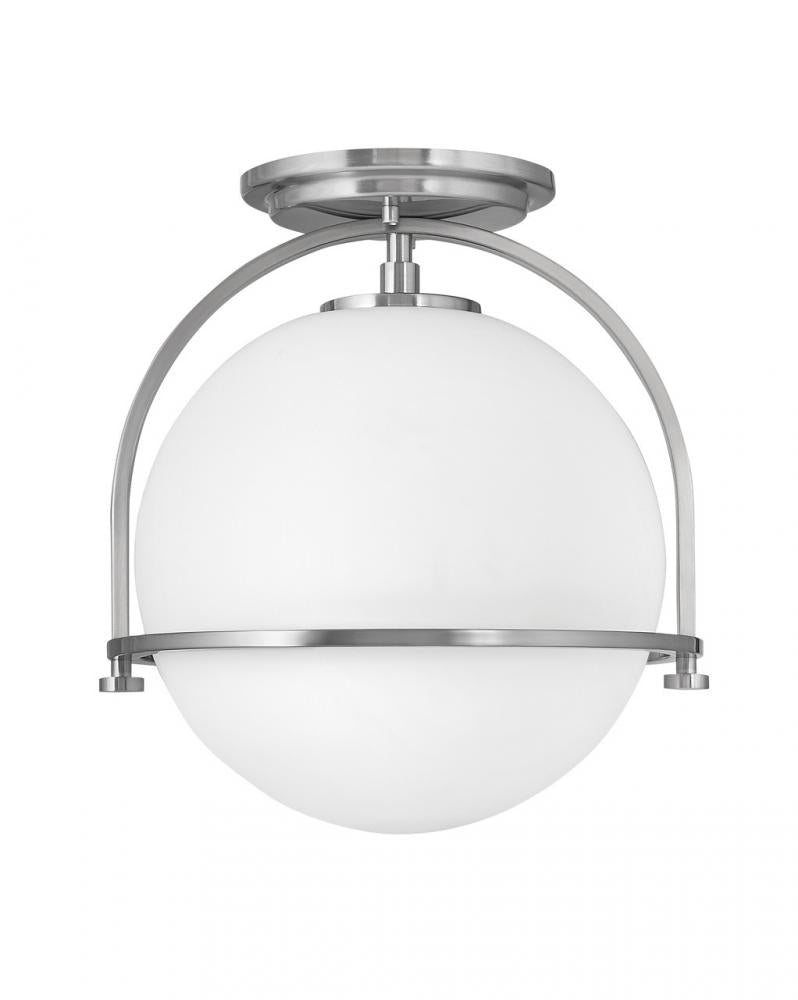 Small Semi-flush Mount - Nickel