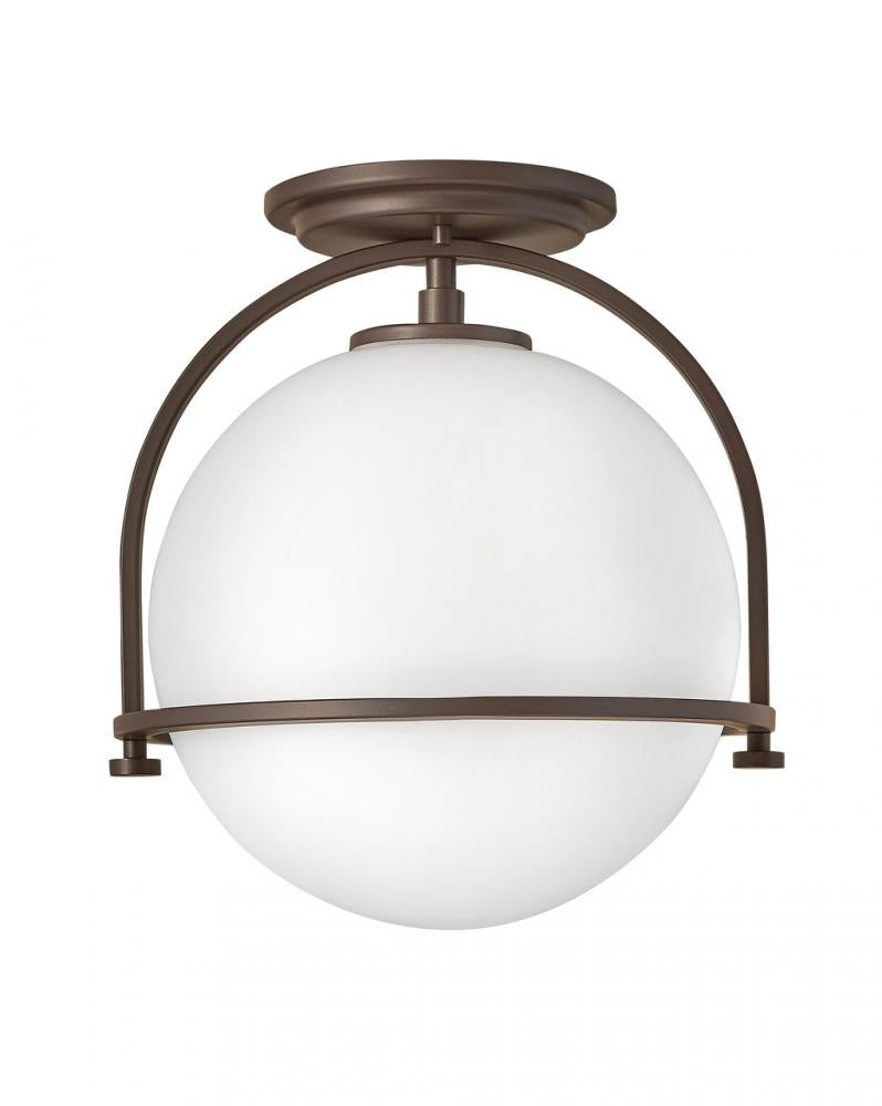 Small Semi-flush Mount - Bronze