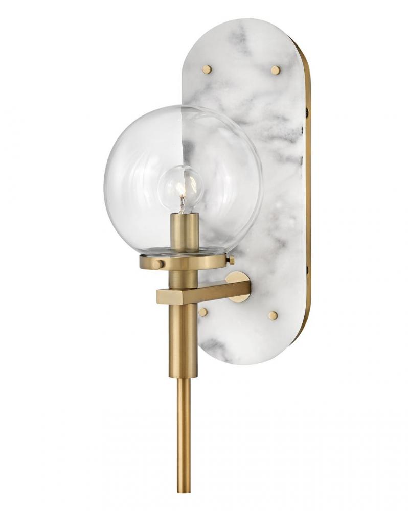 Medium Single Light Sconce - Brass