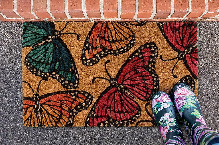 Multi Butterfly Doormat