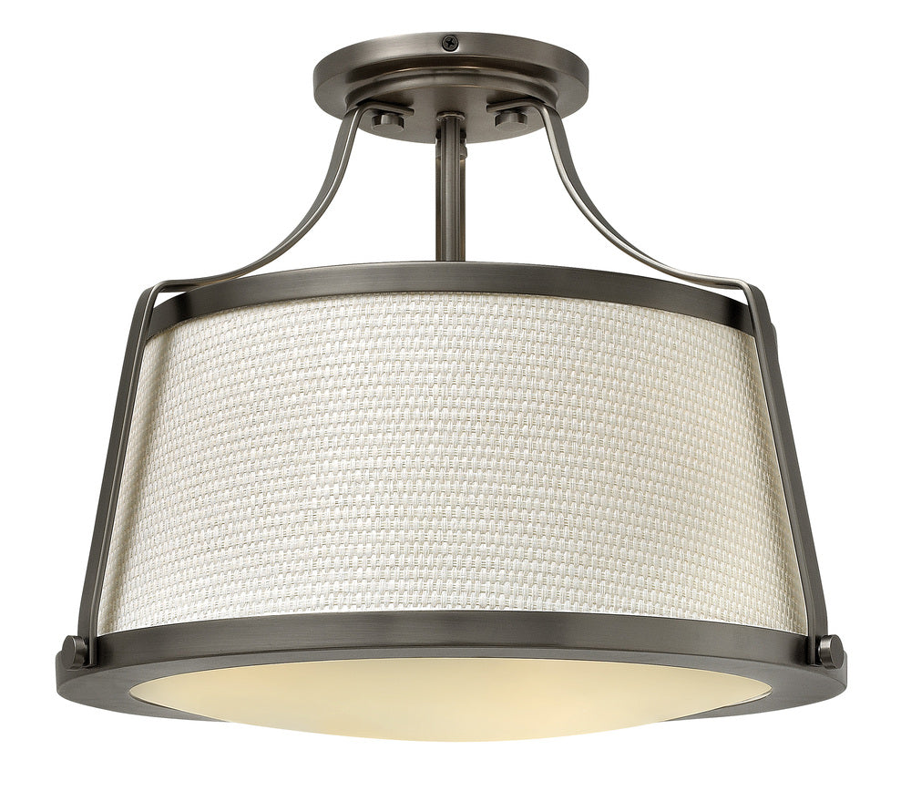 Medium Semi-Flush Mount - Nickel