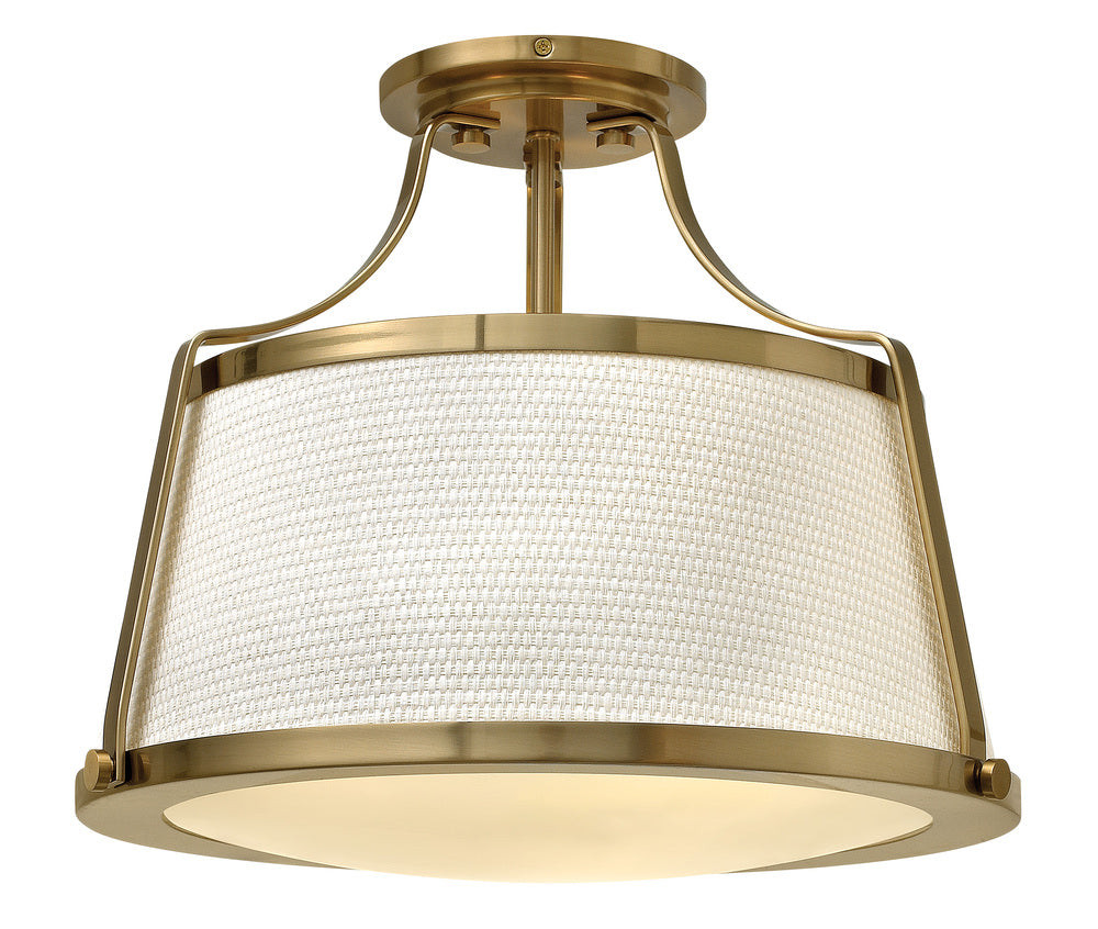 Medium Semi-Flush Mount - Brass|Miscellaneous