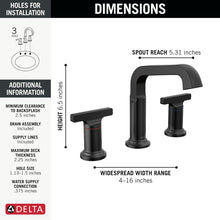 Load image into Gallery viewer, Tetra Widespread Bathroom Faucet (4 Finishes)
