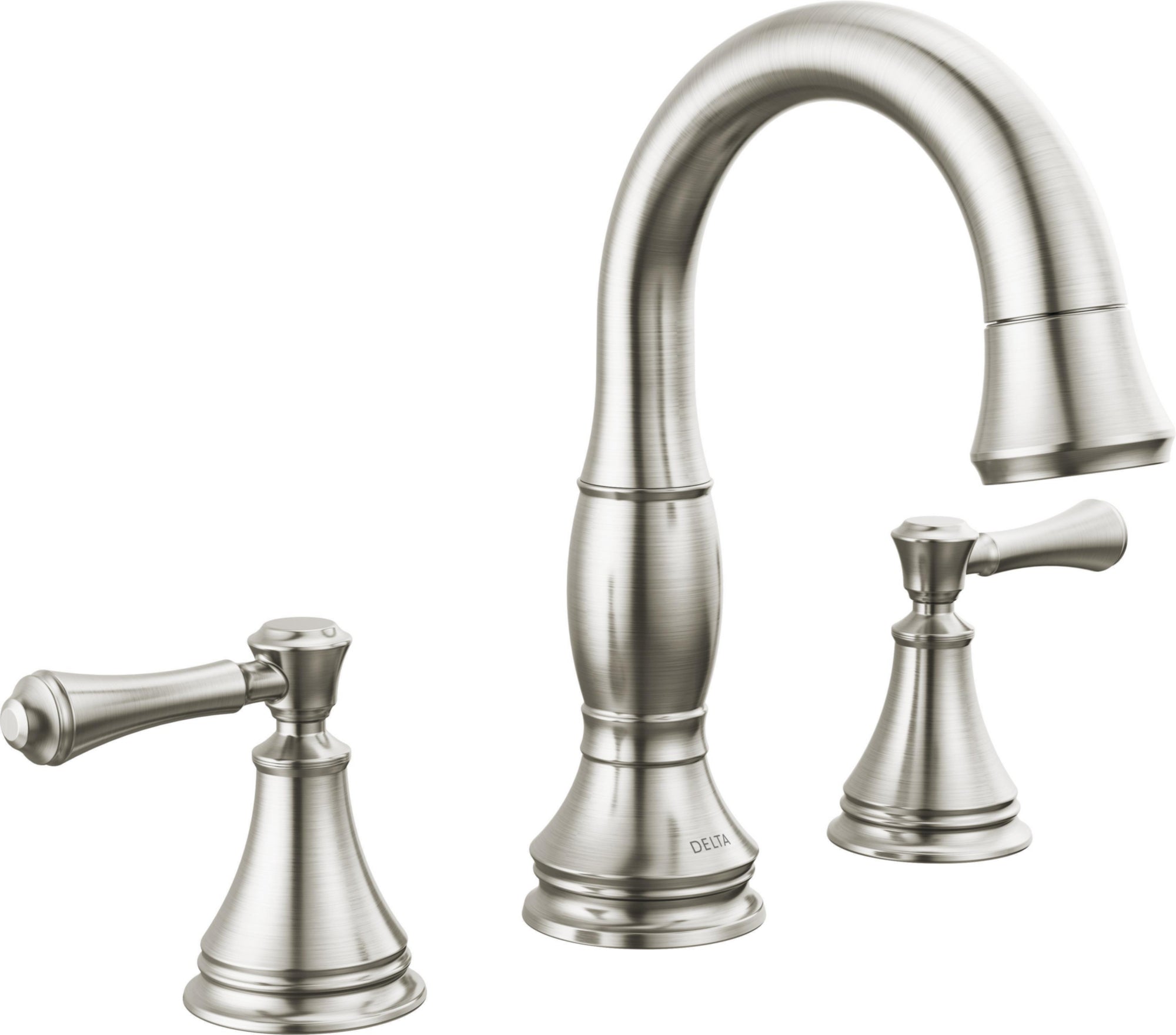 TWO HANDLE WIDESPREAD PULL DOWN BATHROOM