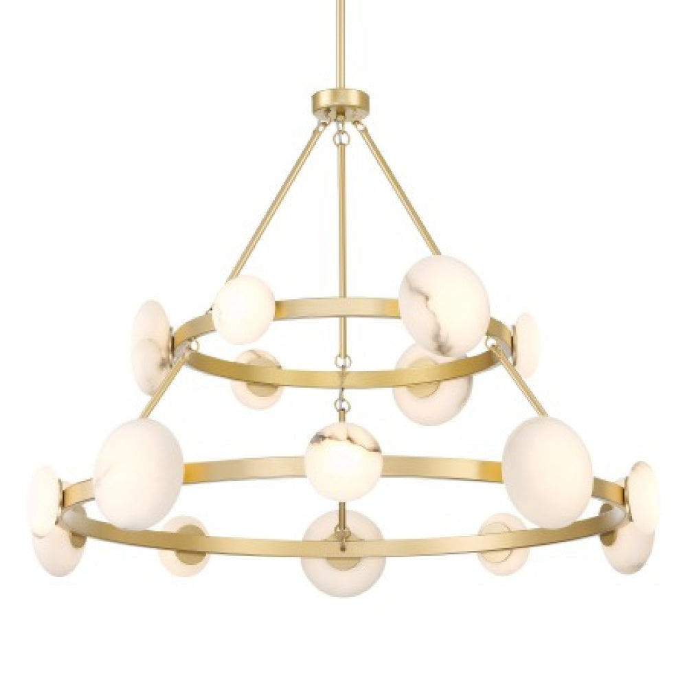 Zill 16 LED Light 2 Tier Chandelier