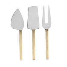 Load image into Gallery viewer, Rib Handle Cheese Tools. Set of 3 - by Abbott
