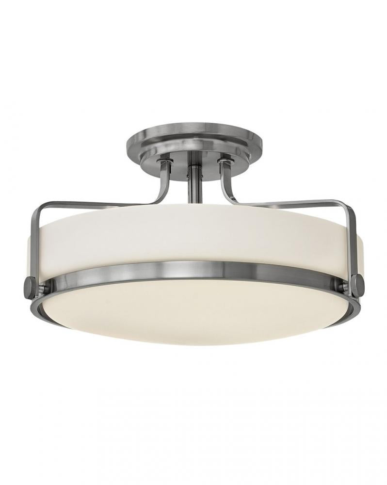Medium Semi-Flush Mount - Nickel