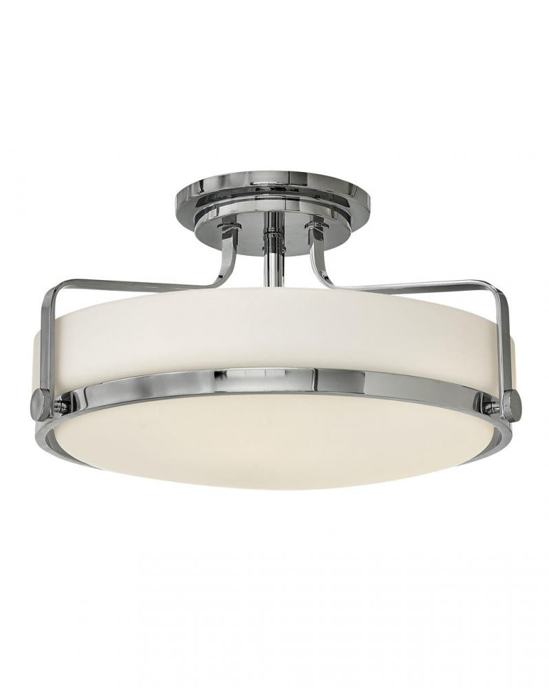 Medium Semi-Flush Mount - Chrome