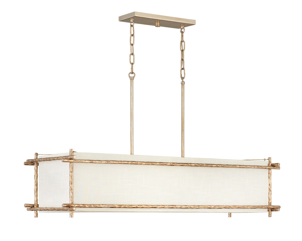 Medium Six Light Linear - Gold