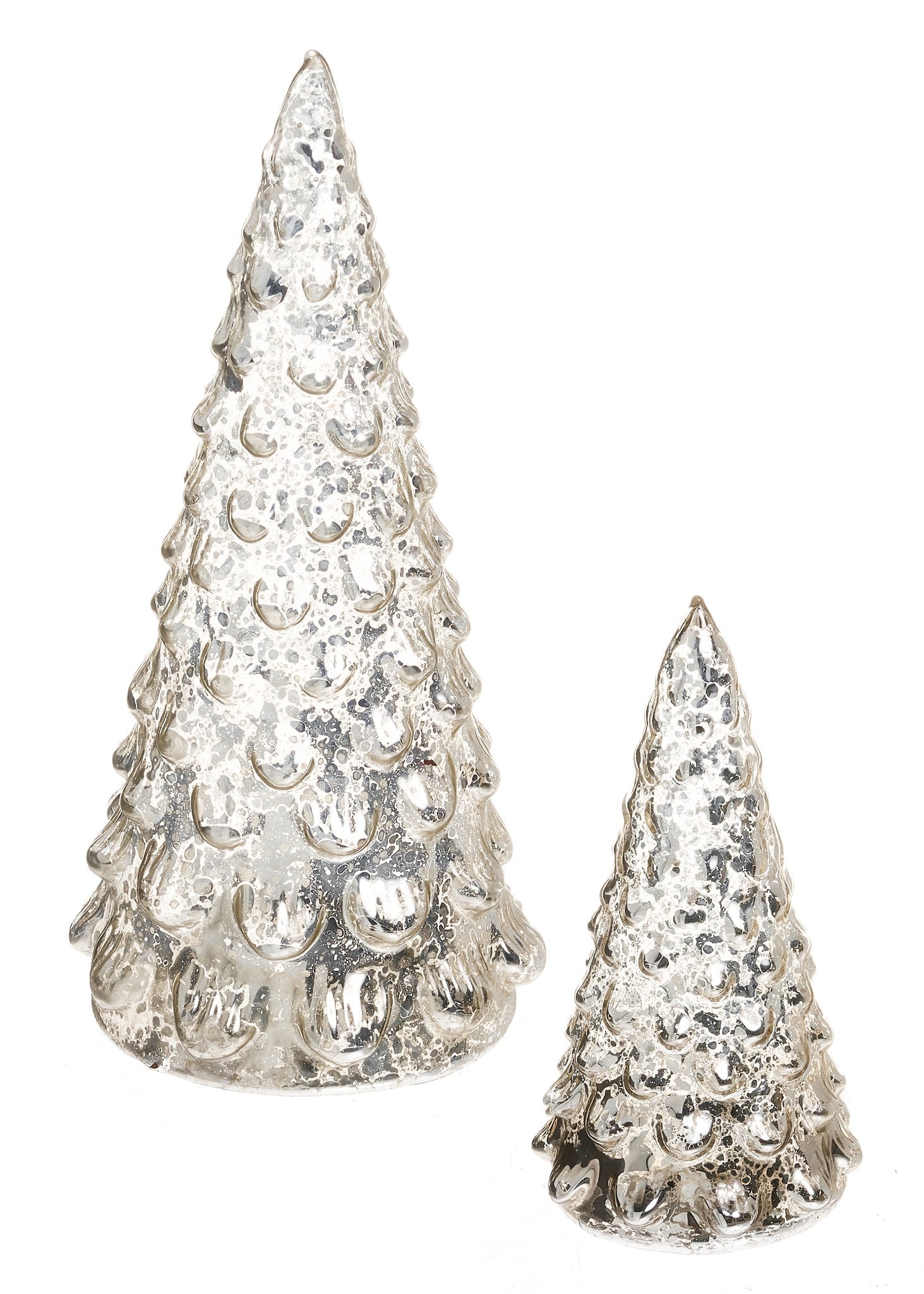 Christmas Glass Tree Silver (2 Sizes)