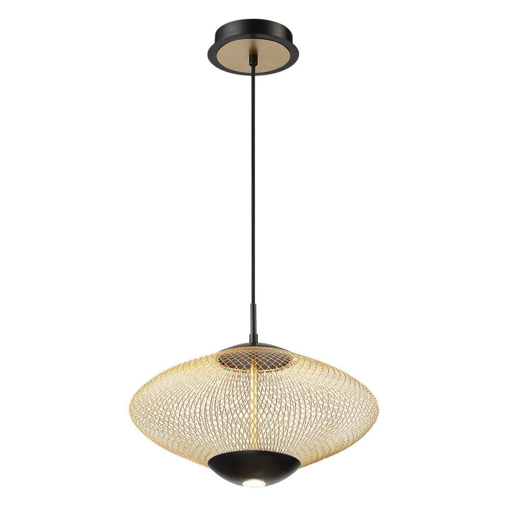 Park, Pendant, LED, Sml, Gold/blk