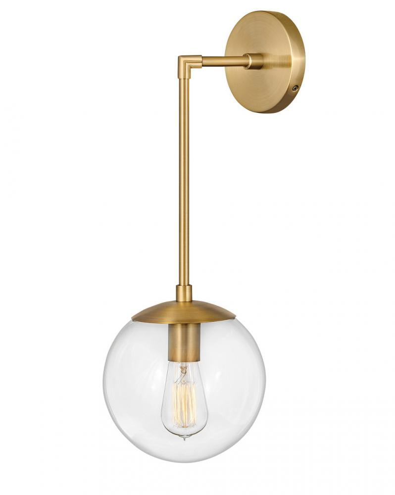 Large Single Light Sconce - Brass