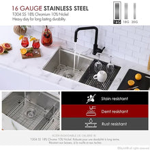 Load image into Gallery viewer, 30&quot; Boron Undermount Double Sink in Stainless Steek with Accessories
