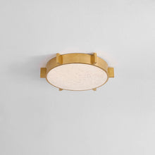 Load image into Gallery viewer, Ansonia Flush Mount In Aged Brass
