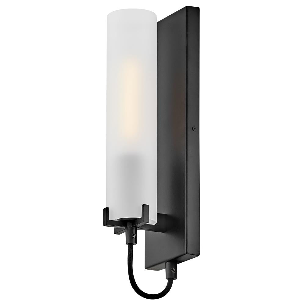 Medium Single Light Sconce - Black