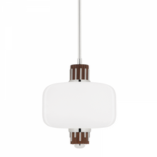 Load image into Gallery viewer, 1 LIGHT PENDANT W/ LIGHT WALNUT ACCENT
