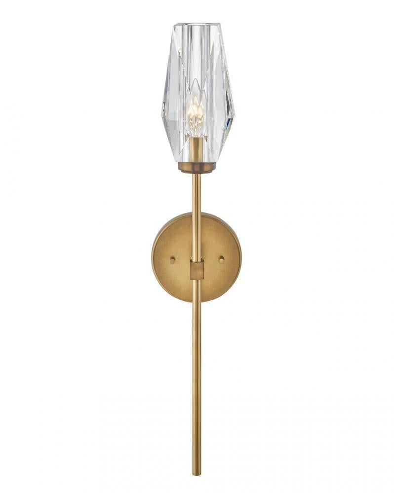 Large Single Light Sconce - Brass