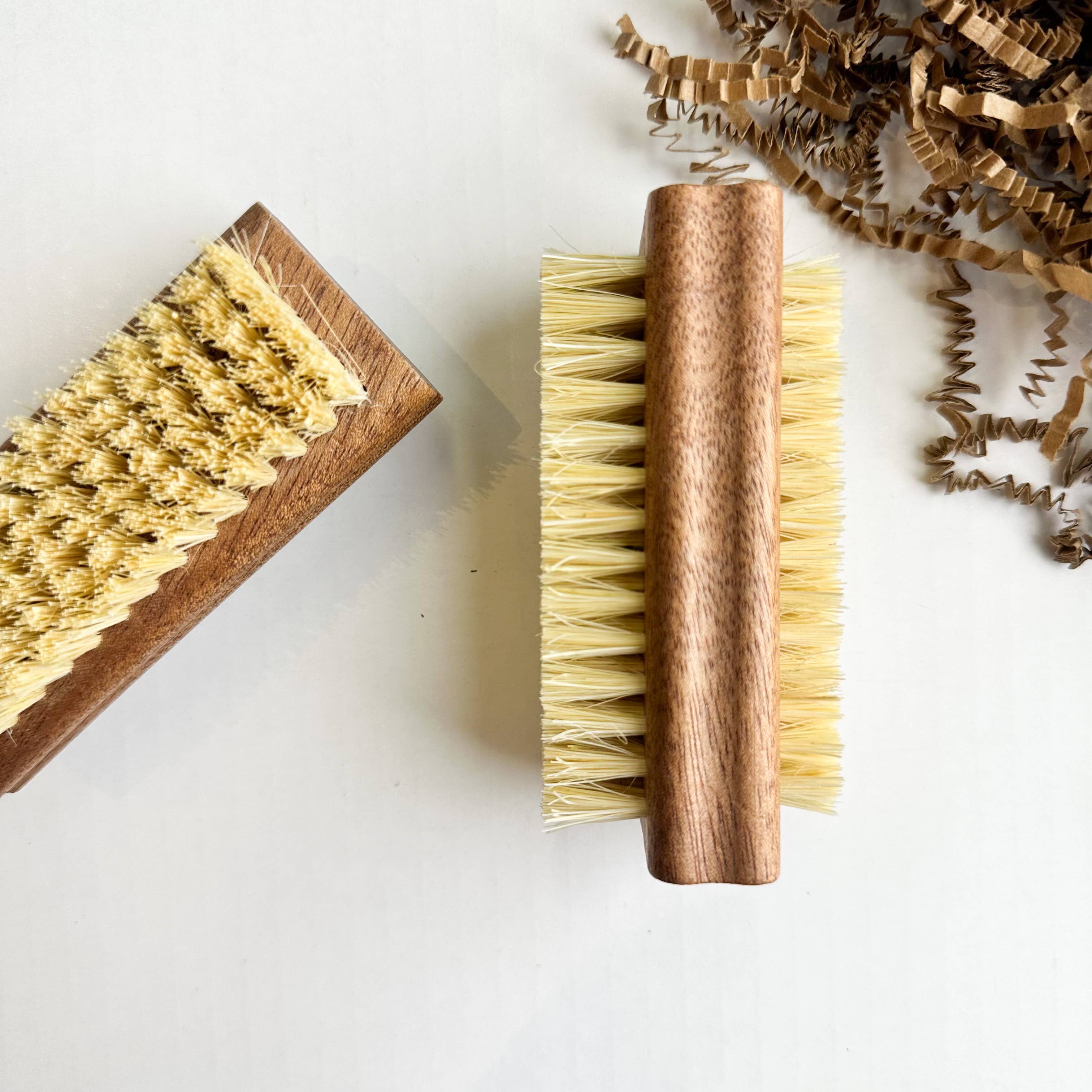 Wooden Nail Brush with Natural Bristles