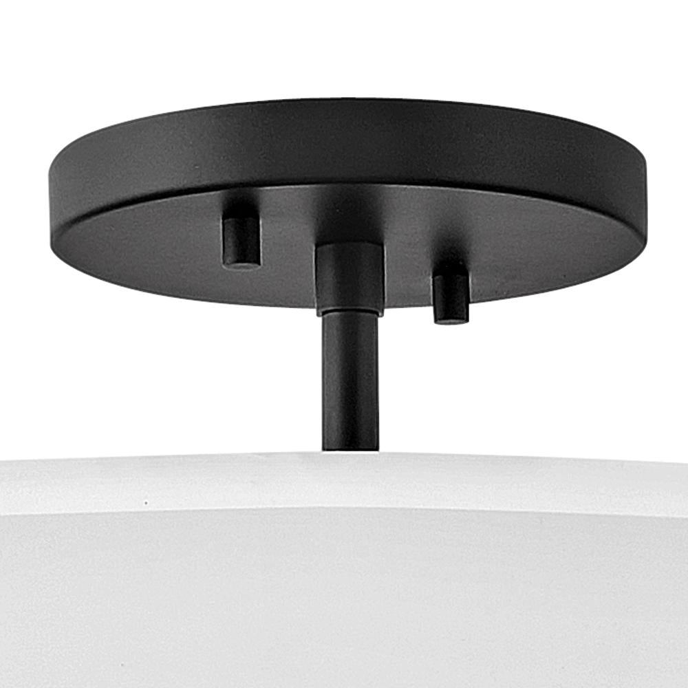 Medium Semi-flush Mount - Black