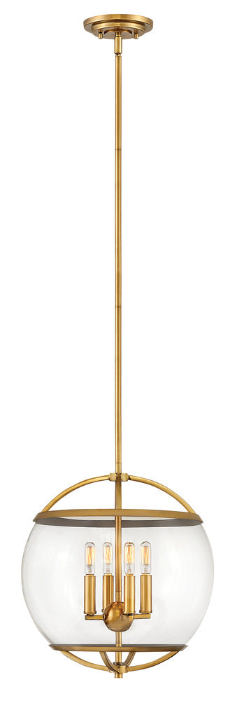Medium Orb Pendant - Brass