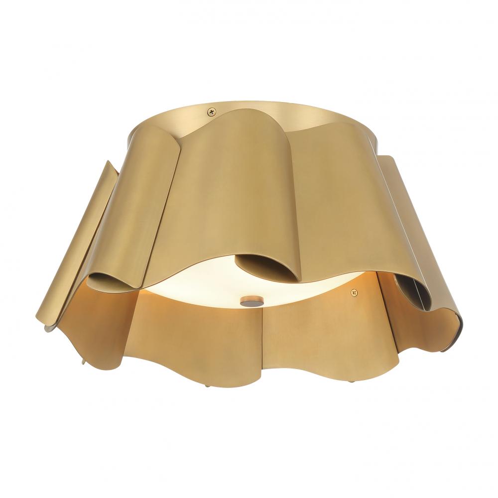 Waveform 14" 3-Light Flush Mount