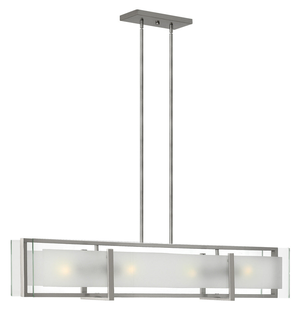 Medium Four Light Linear - Nickel