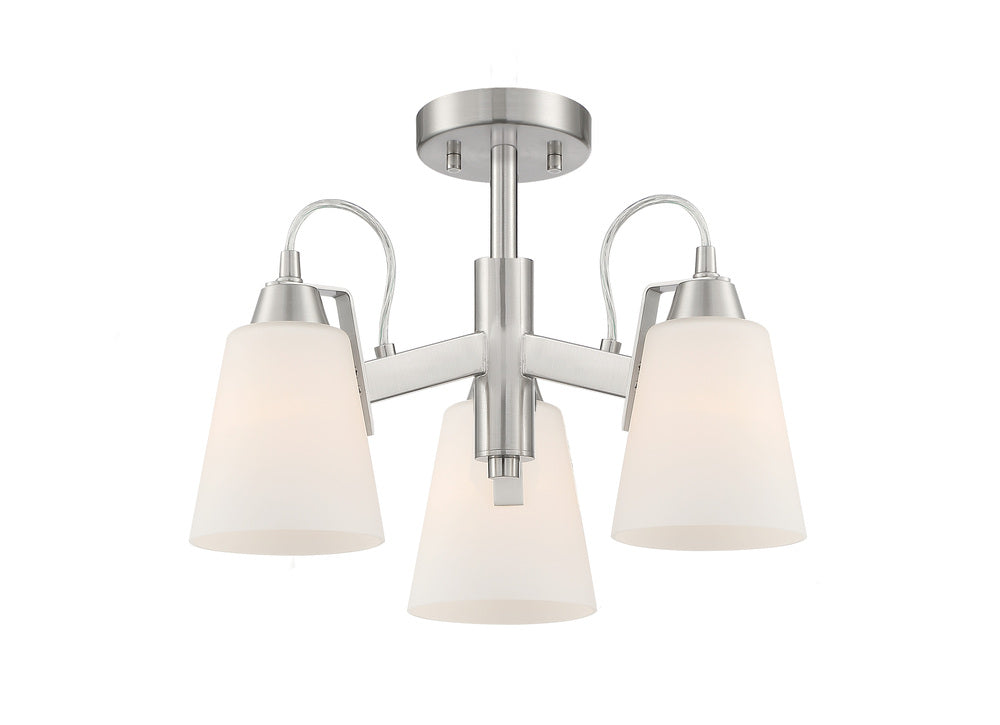 Beckonridge - 3 Light Semi Flush