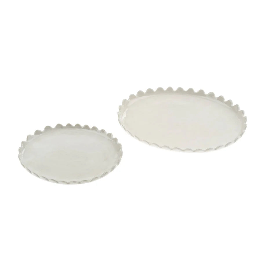 Scalloped Oval Plate S