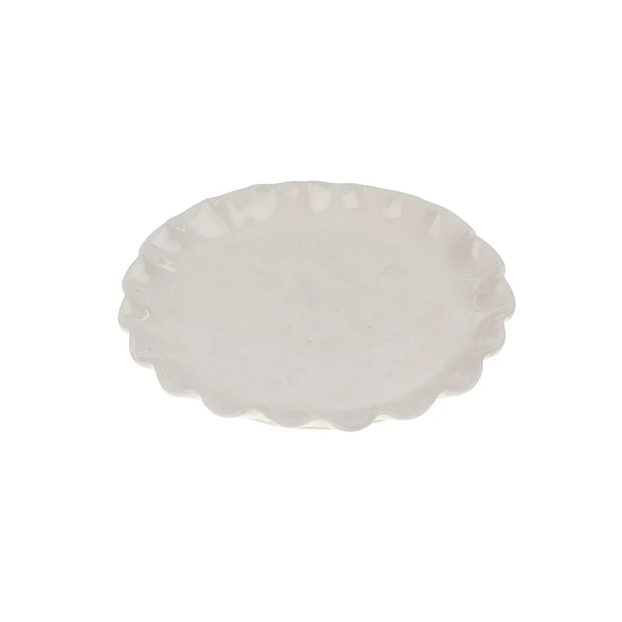 Calypso Scalloped Dessert Plate - by Indaba