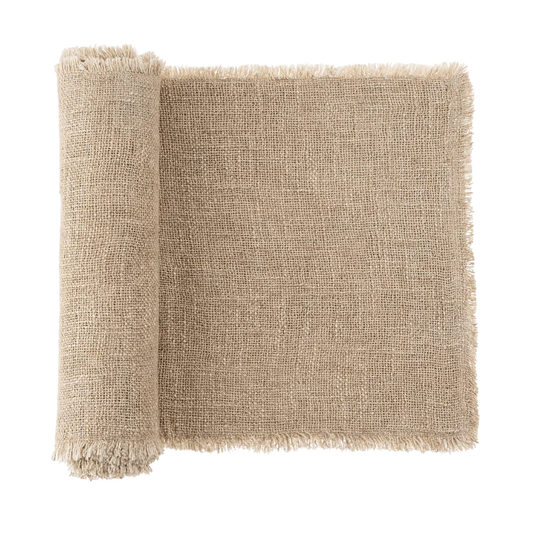 Culver Woven Table Runner, Linen - 14x108 by Indaba