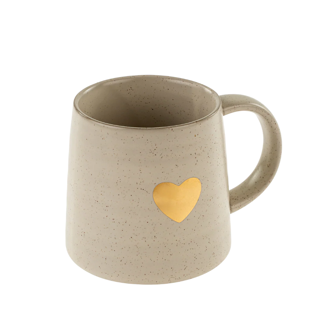 Gold Heart Mug