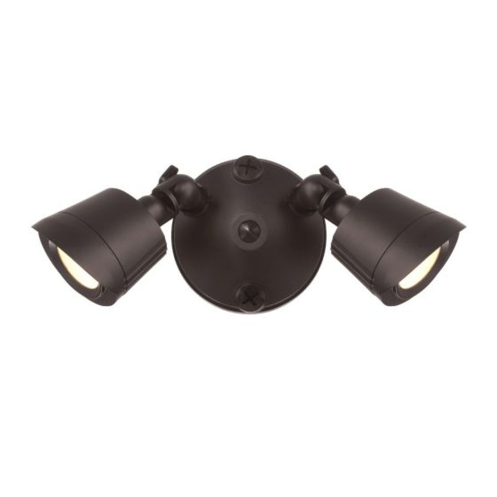 LED 3CCT Double Flood Light in Bronze