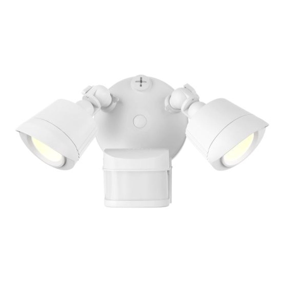 LED 3CCT Motion Sensored Double Flood Light in White