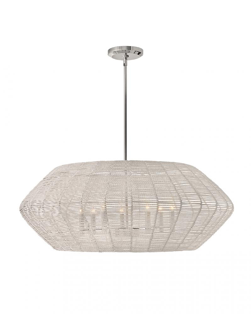 Large Convertible Drum Chandelier - Chrome