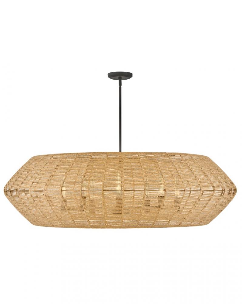Extra Large Drum Chandelier - 40386BLK-CML