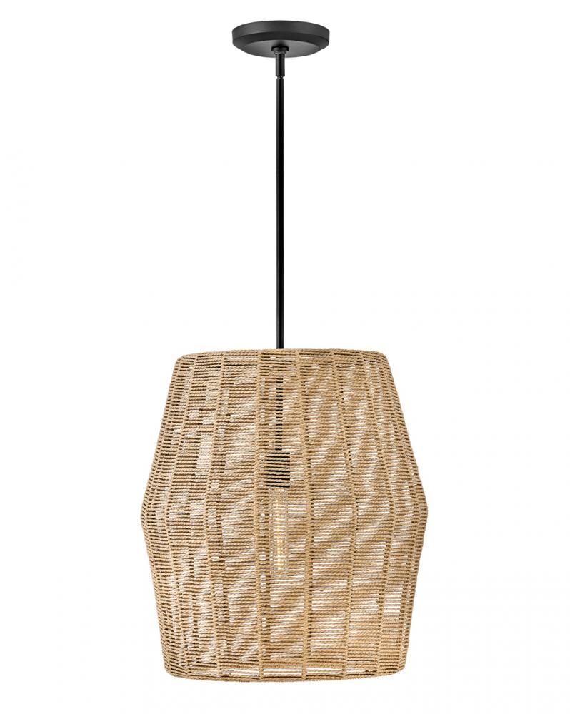 Large Convertible Pendant - Black