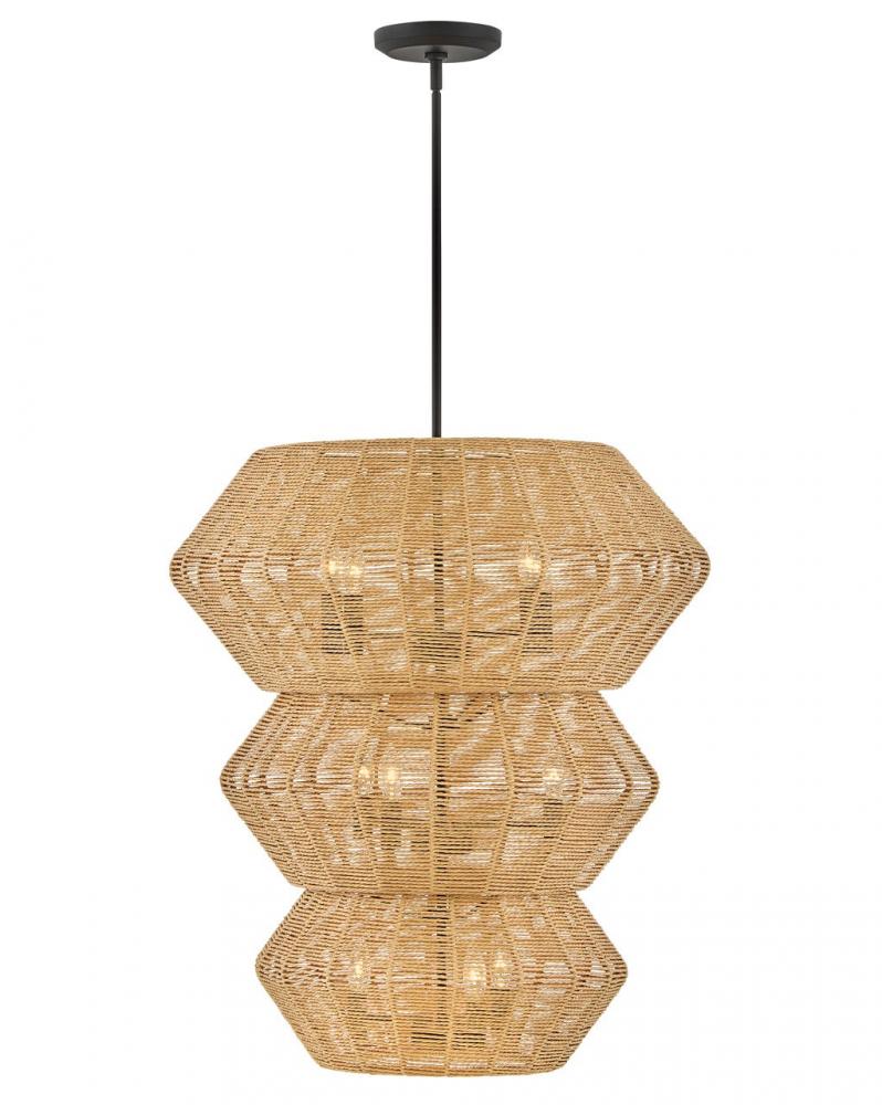 Double XL Multi Tier Chandelier - 40388BLK-CML