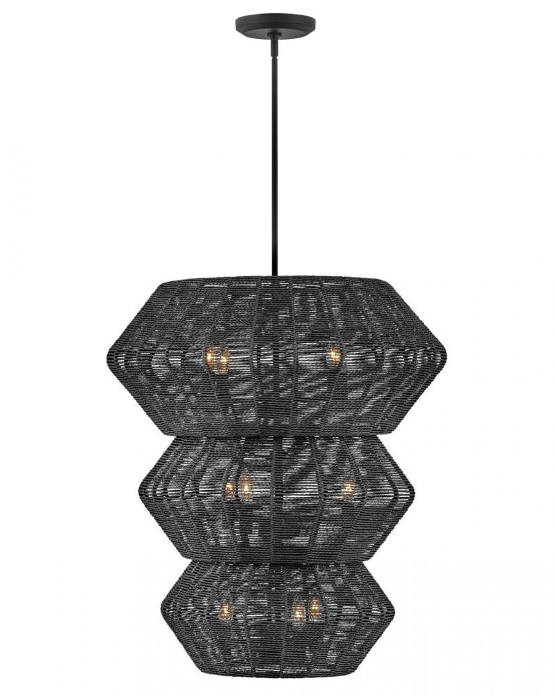 Double XL Multi Tier Chandelier - 40388BLK