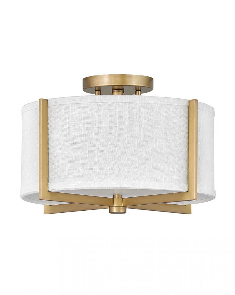 Medium Semi-Flush Mount - Brass