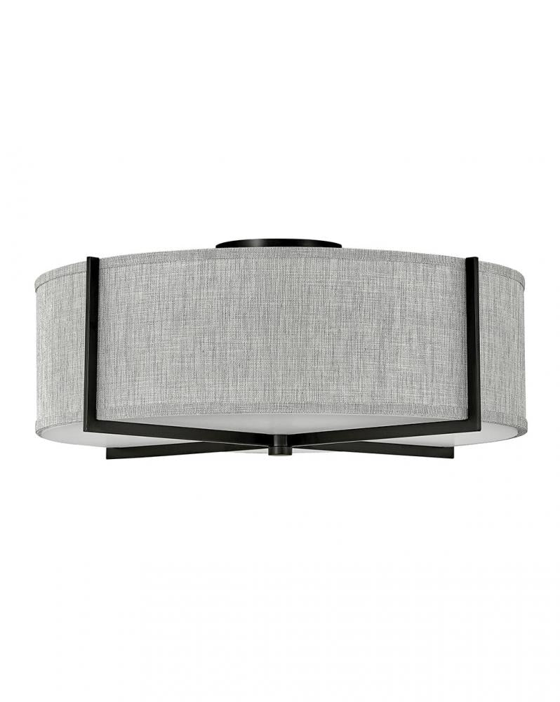 Large Semi-flush Mount - Black
