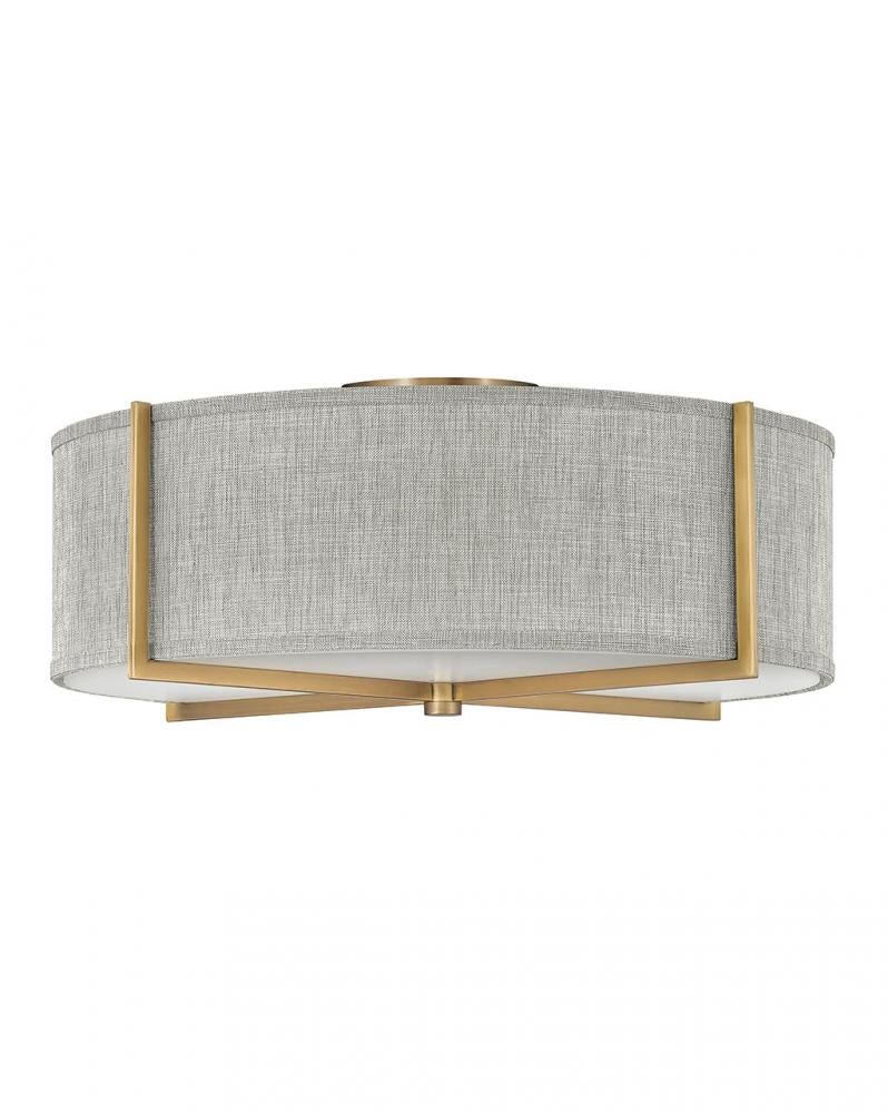 Large Semi-flush Mount - Brass