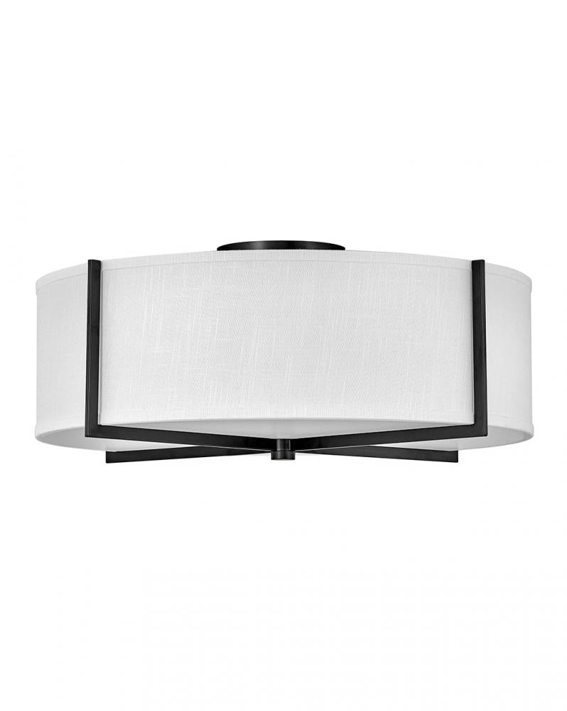 Large Semi-flush Mount - Black
