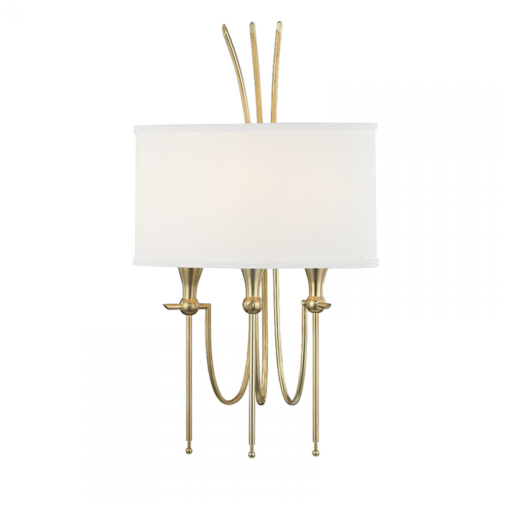 3 LIGHT WALL SCONCE
