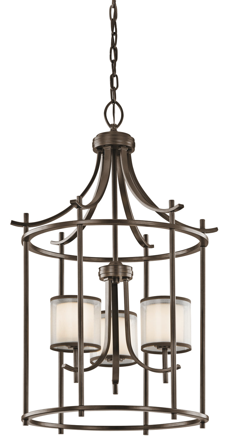 Tallie?????20" 3 Light Foyer Pendant Mission Bronze